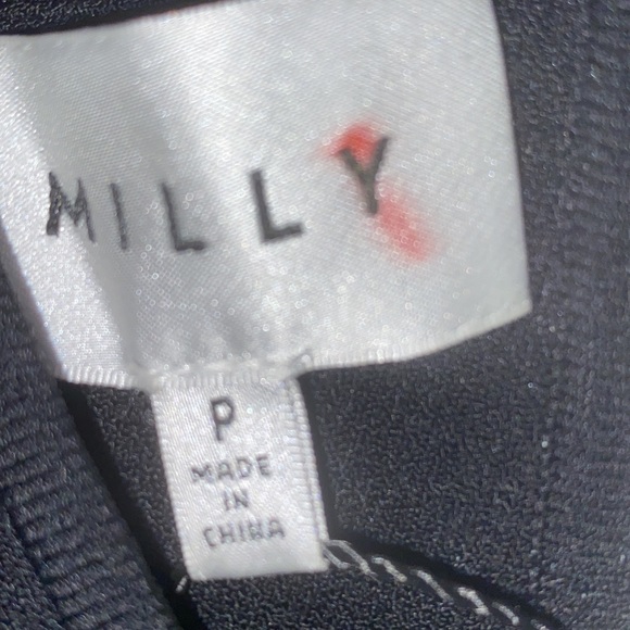 MILLY Twist Neck Fitted Black Knit Dress - Picture 7 of 11